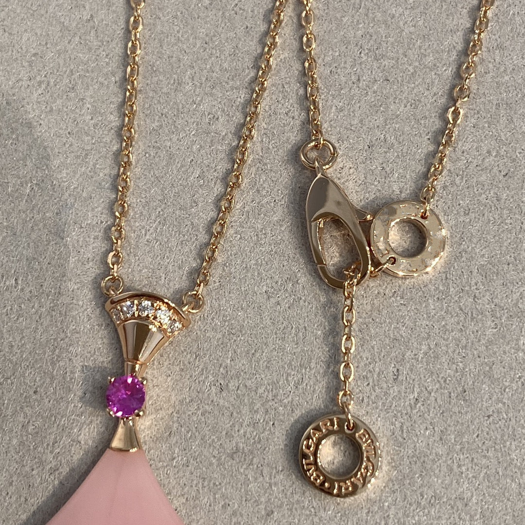 [Everoly JW]DREAM NECKLACE PINK OPAL