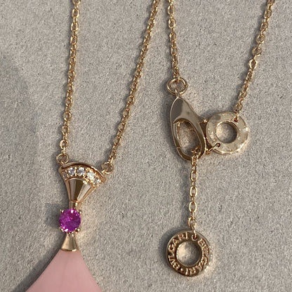 [Everoly JW]DREAM NECKLACE PINK OPAL
