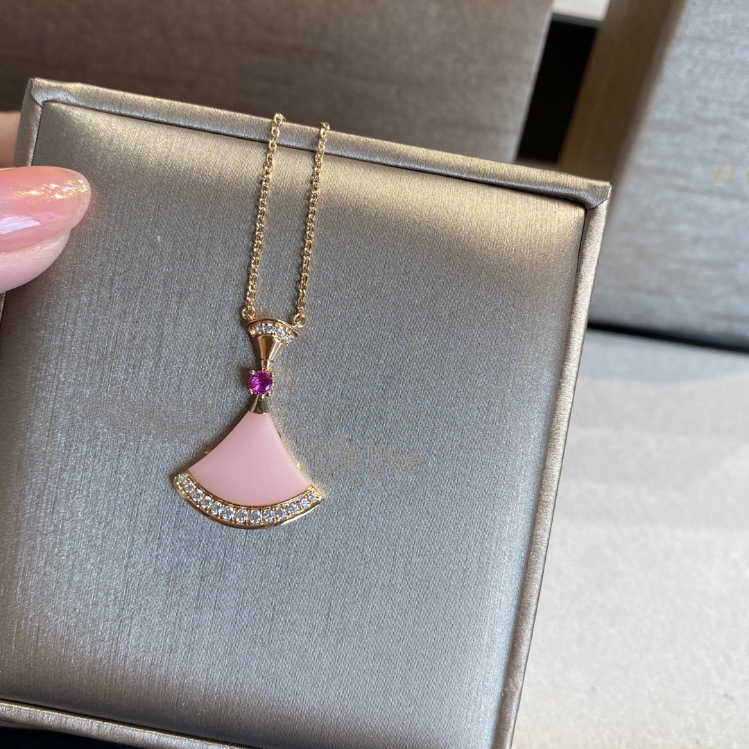 [Everoly JW]DREAM NECKLACE PINK OPAL
