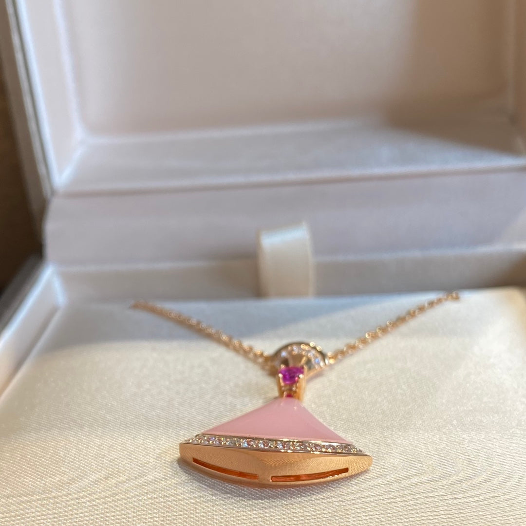 [Everoly JW]DREAM NECKLACE PINK OPAL