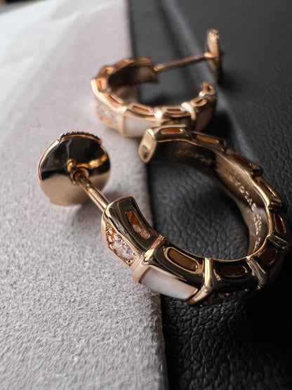 [Everoly JW]SERPENTI MOP ROSA GOLD OHRRINGE