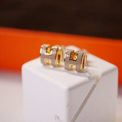 [Everoly JW] MINI POP H GOLD OHRRINGE GRAU