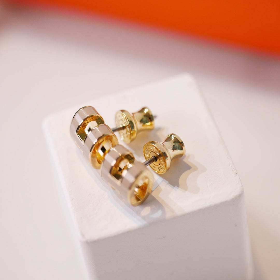[Everoly JW] MINI POP H GOLD OHRRINGE GRAU