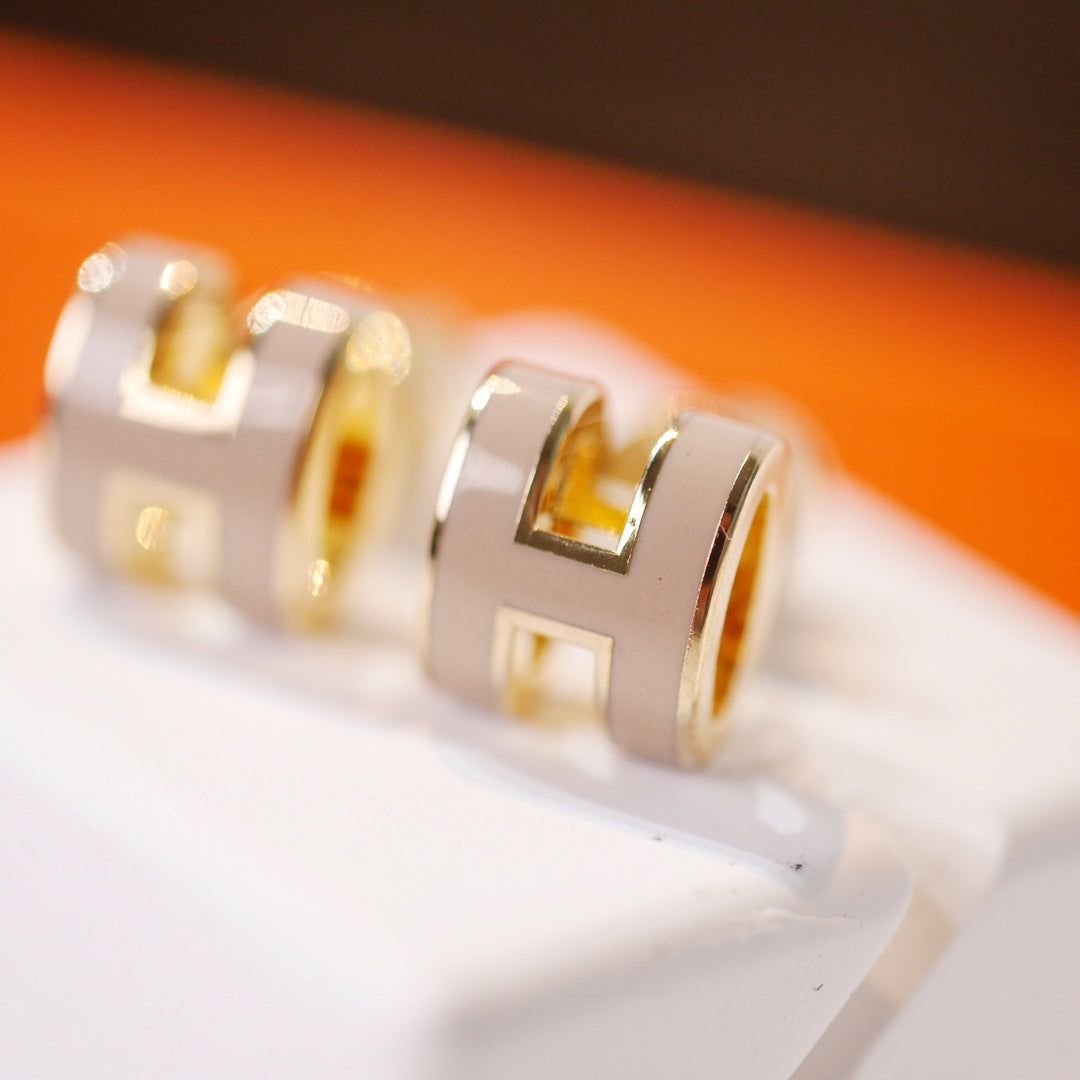 [Everoly JW] MINI POP H GOLD OHRRINGE GRAU