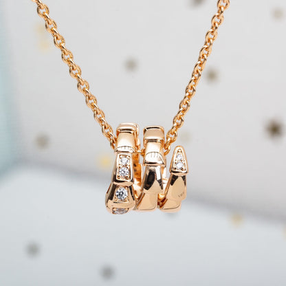 [Everoly JW]SERPENTI PINK GOLD NECKLACE DIAMOND