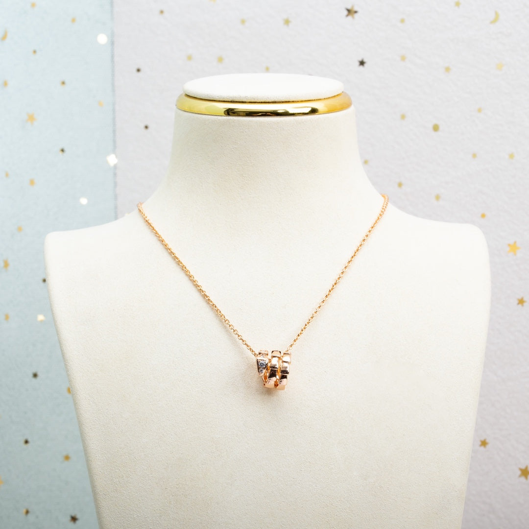 [Everoly JW]SERPENTI PINK GOLD NECKLACE DIAMOND