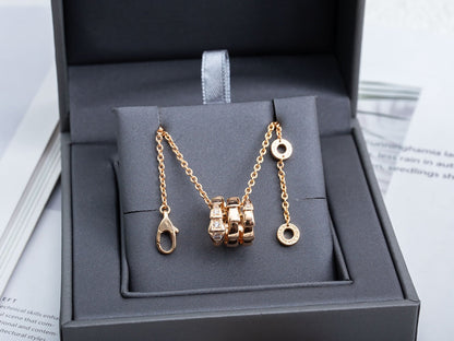 [Everoly JW]SERPENTI PINK GOLD NECKLACE DIAMOND