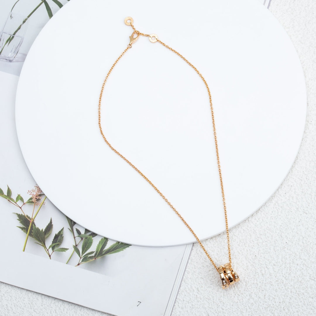 [Everoly JW]SERPENTI PINK GOLD NECKLACE DIAMOND