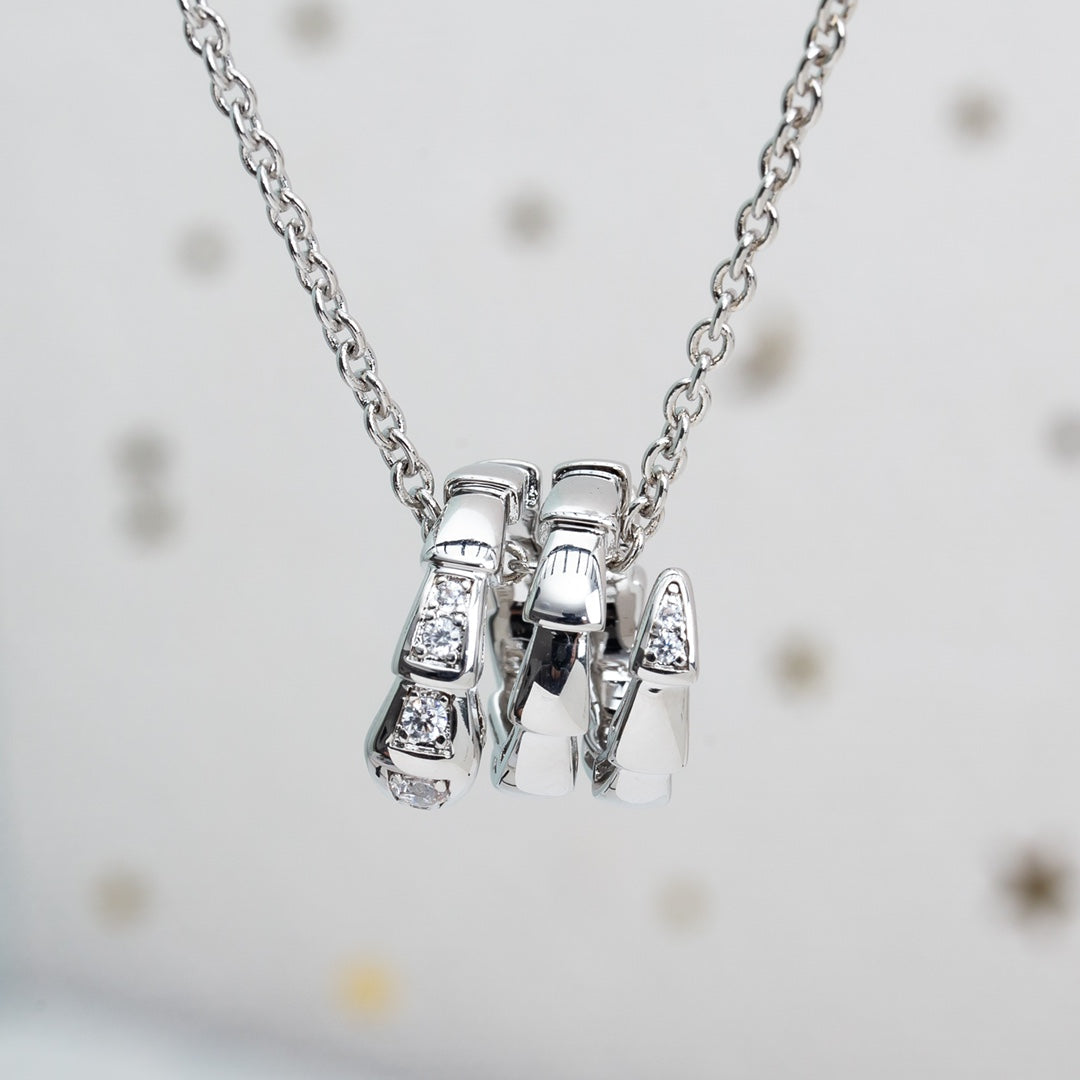 [Everoly JW]SERPENTI SILVER NECKLACE DIAMOND