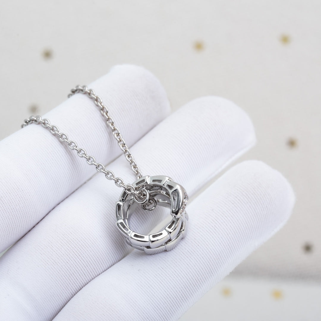 [Everoly JW]SERPENTI SILVER NECKLACE DIAMOND