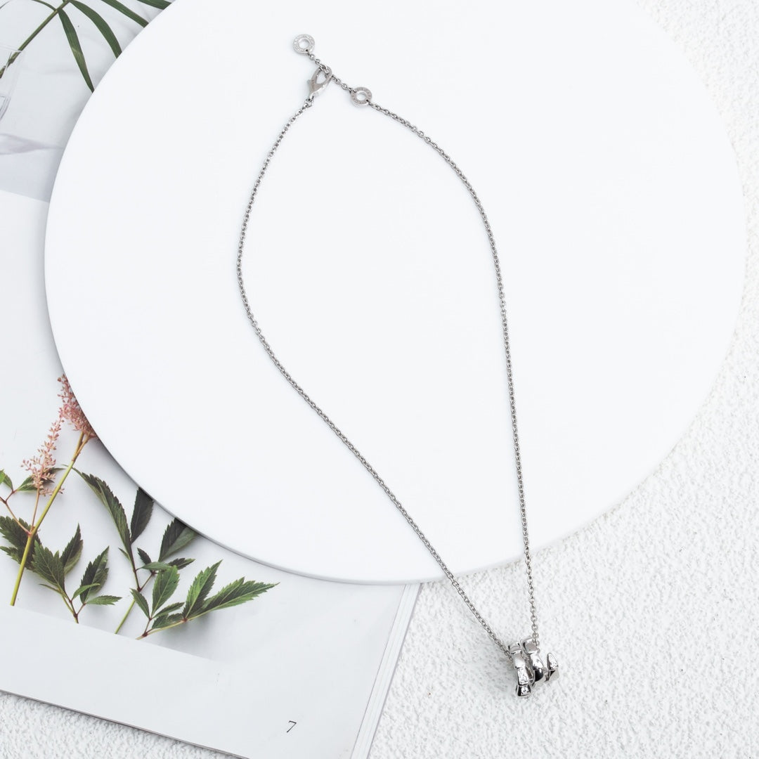 [Everoly JW]SERPENTI SILVER NECKLACE DIAMOND