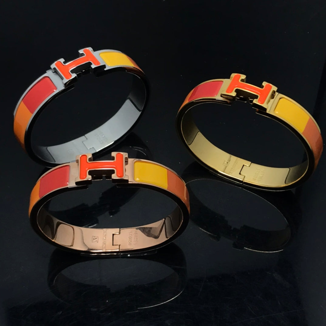 [Everoly JW]H ARMBAND ORANGE REGENBOGEN KERAMIK