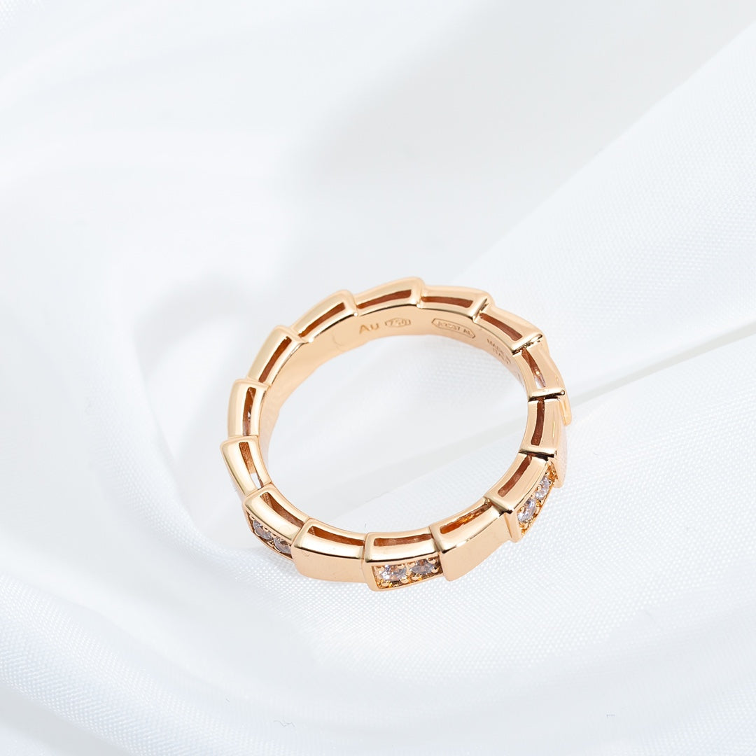 [Everoly JW]SERPENTI RING PINK GOLD  3MM