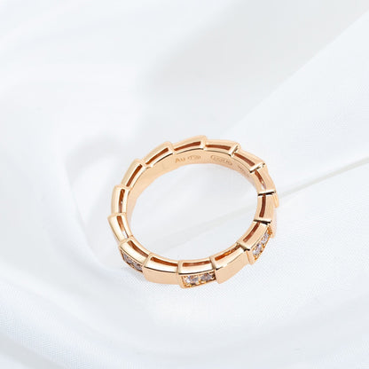 [Everoly JW]SERPENTI RING PINK GOLD  3MM