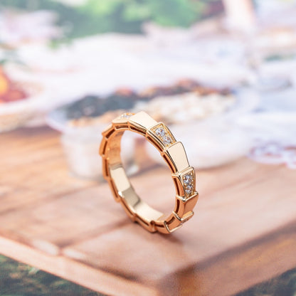 [Everoly JW]SERPENTI RING PINK GOLD  3MM