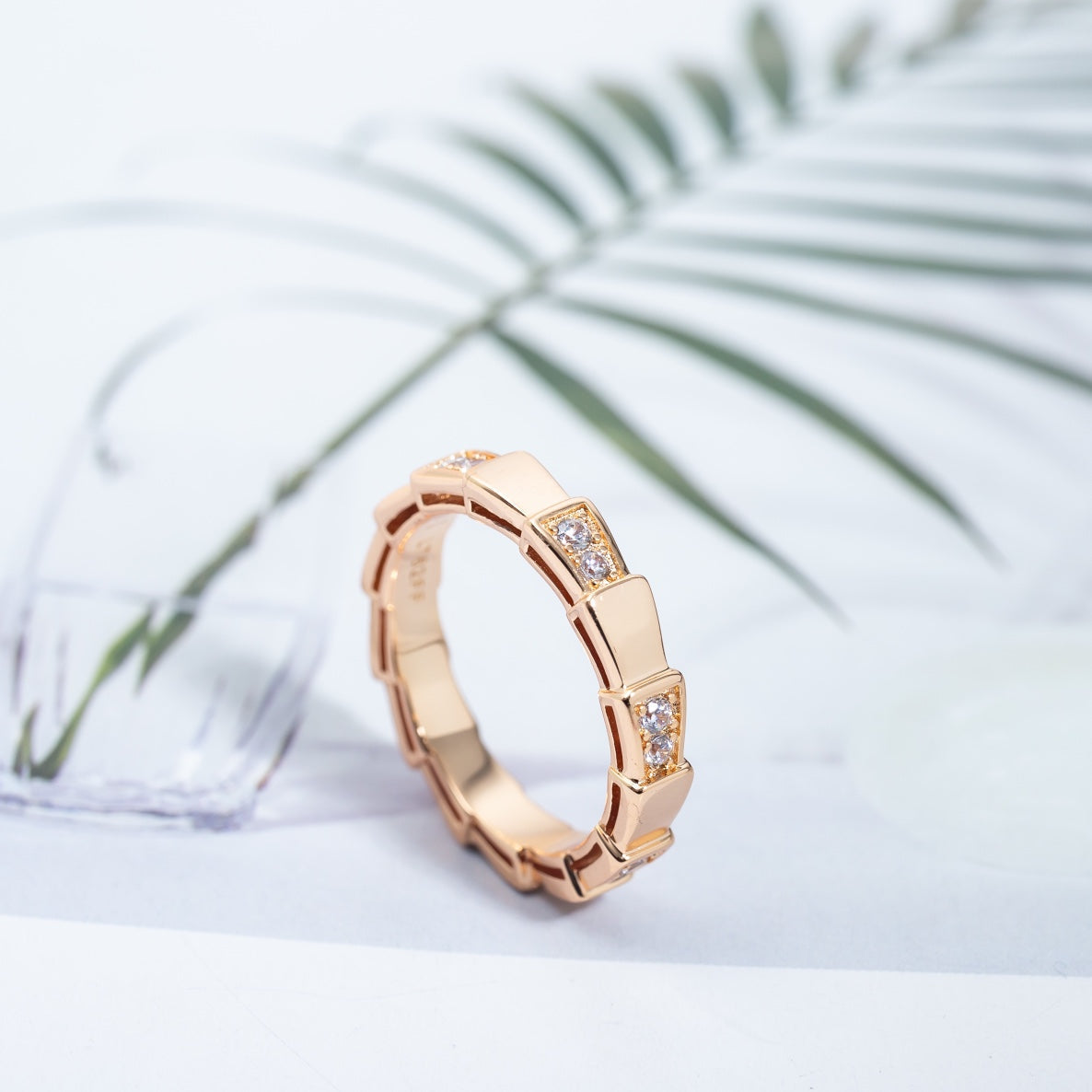 [Everoly JW]SERPENTI RING PINK GOLD  3MM
