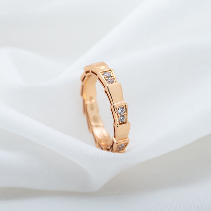 [Everoly JW]SERPENTI RING PINK GOLD  3MM