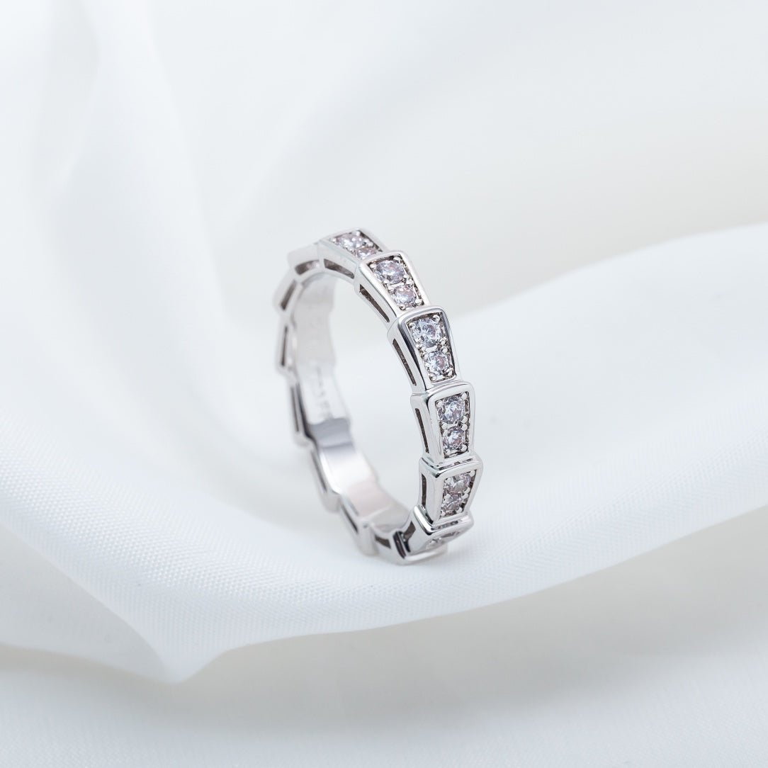 [Everoly JW]SERPENTI RING SILBER DIAMANT GEPAART 3MM
