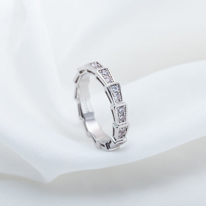 [Everoly JW]SERPENTI RING SILBER DIAMANT GEPAART 3MM