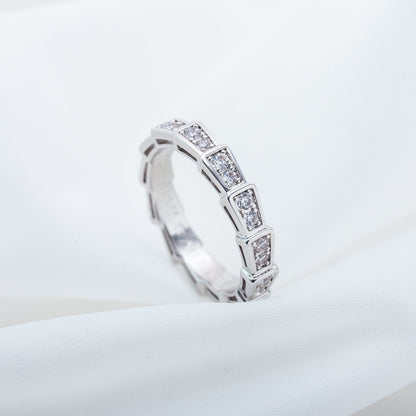 [Everoly JW]SERPENTI RING SILBER DIAMANT GEPAART 3MM