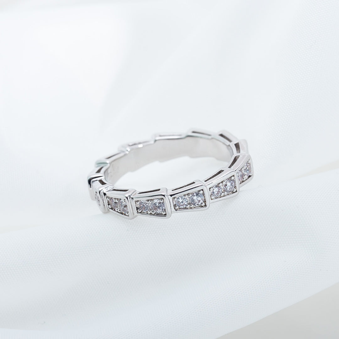 [Everoly JW]SERPENTI RING SILBER DIAMANT GEPAART 3MM