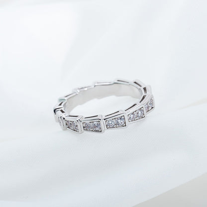 [Everoly JW]SERPENTI RING SILBER DIAMANT GEPAART 3MM