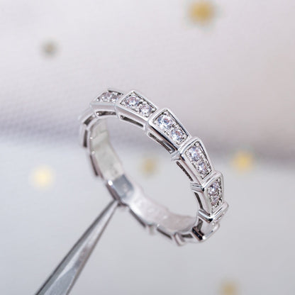 [Everoly JW]SERPENTI RING SILBER DIAMANT GEPAART 3MM