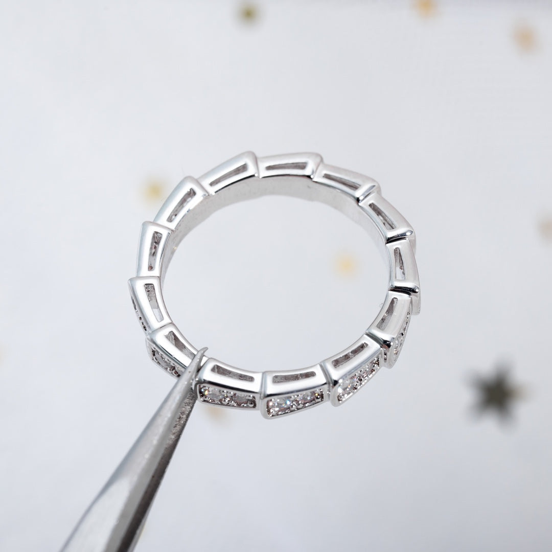 [Everoly JW]SERPENTI RING SILBER DIAMANT GEPAART 3MM