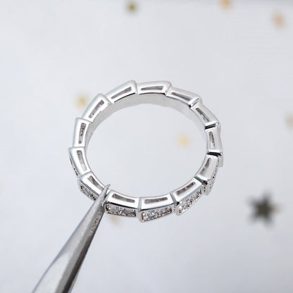 [Everoly JW]SERPENTI RING SILBER DIAMANT GEPAART 3MM