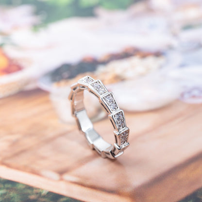 [Everoly JW]SERPENTI RING SILBER DIAMANT GEPAART 3MM