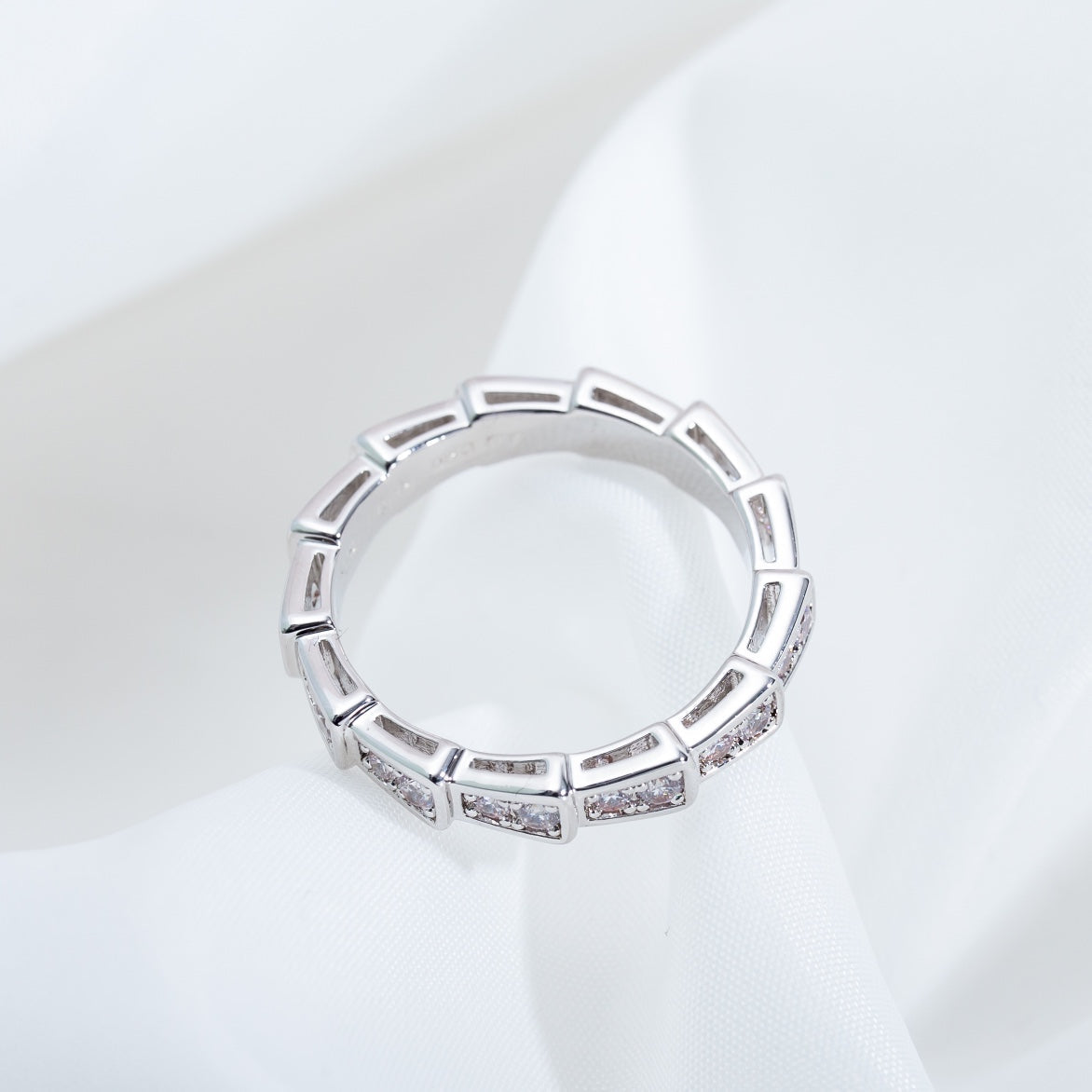 [Everoly JW]SERPENTI RING SILBER DIAMANT GEPAART 3MM