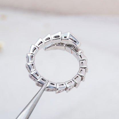 [Everoly JW]SERPENTI RING SILVER DIAMOND PAVED 4MM