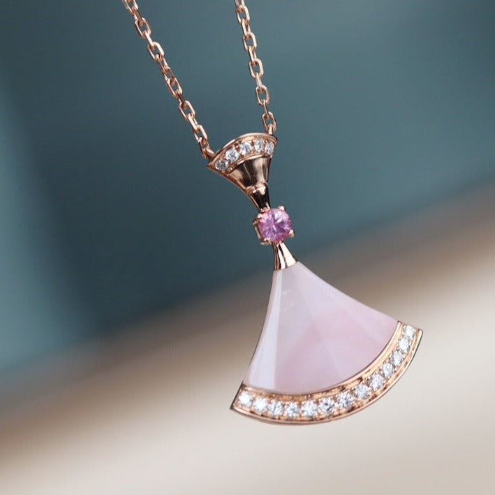 [Everoly JW]DREAM NECKLACE PINK MOP DIAMOND
