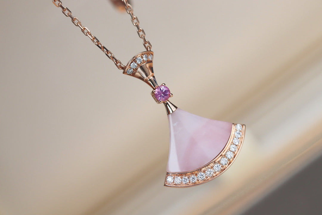 [Everoly JW]DREAM NECKLACE PINK MOP DIAMOND