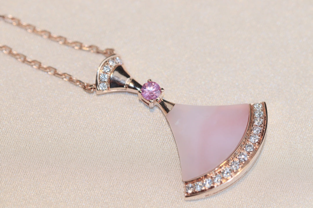 [Everoly JW]DREAM NECKLACE PINK MOP DIAMOND