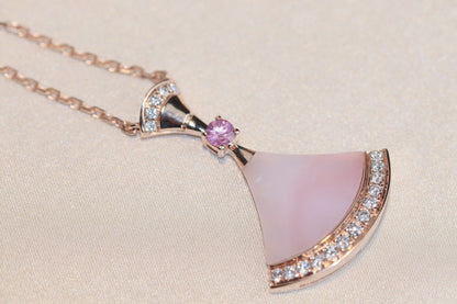 [Everoly JW]DREAM NECKLACE PINK MOP DIAMOND