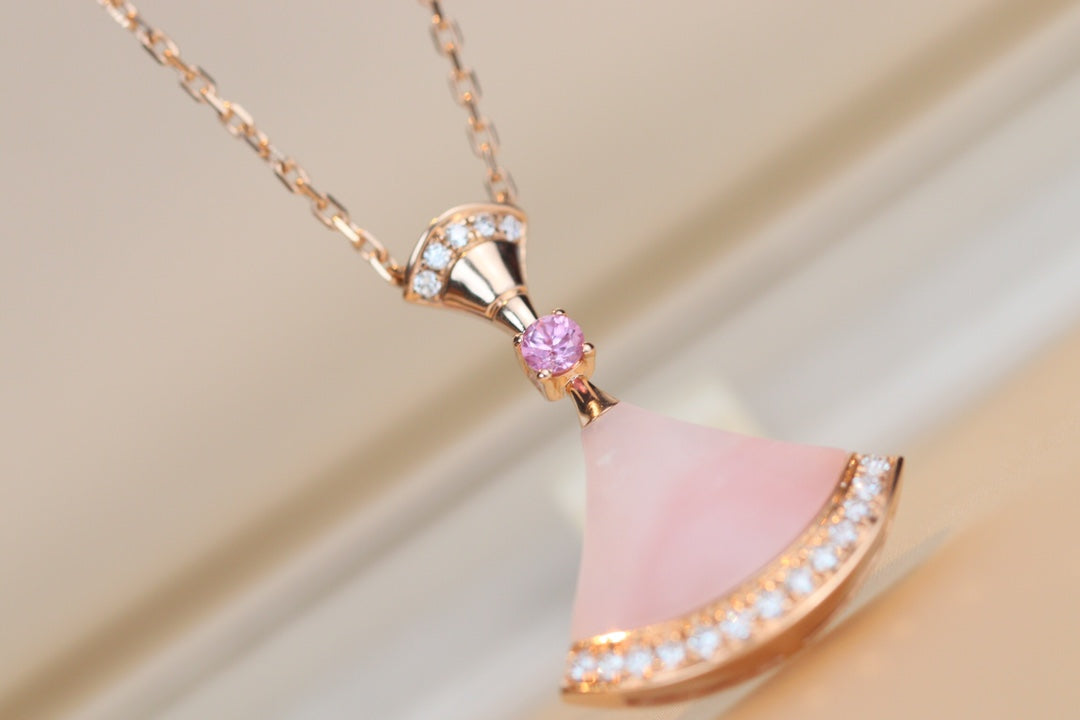 [Everoly JW]DREAM NECKLACE PINK MOP DIAMOND
