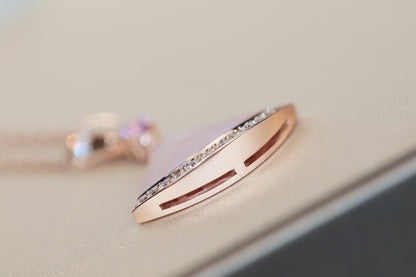 [Everoly JW]DREAM NECKLACE PINK MOP DIAMOND