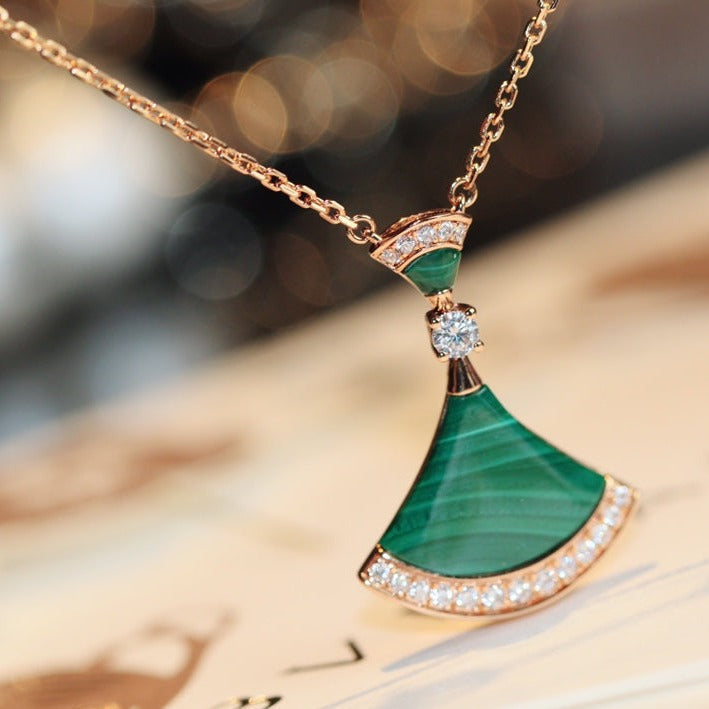 [Everoly JW]DREAM NECKLACE MALACHITE DIAMOND