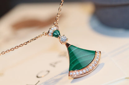 [Everoly JW]DREAM NECKLACE MALACHITE DIAMOND