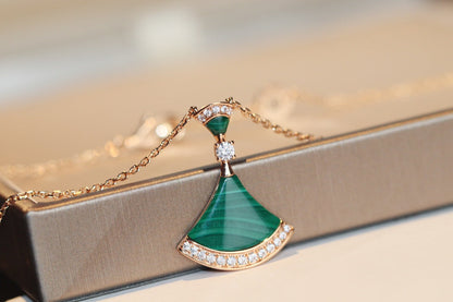 [Everoly JW]DREAM NECKLACE MALACHITE DIAMOND