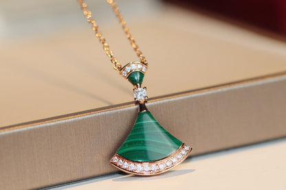 [Everoly JW]DREAM NECKLACE MALACHITE DIAMOND
