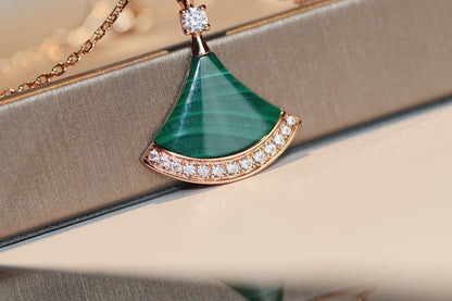 [Everoly JW]DREAM NECKLACE MALACHITE DIAMOND