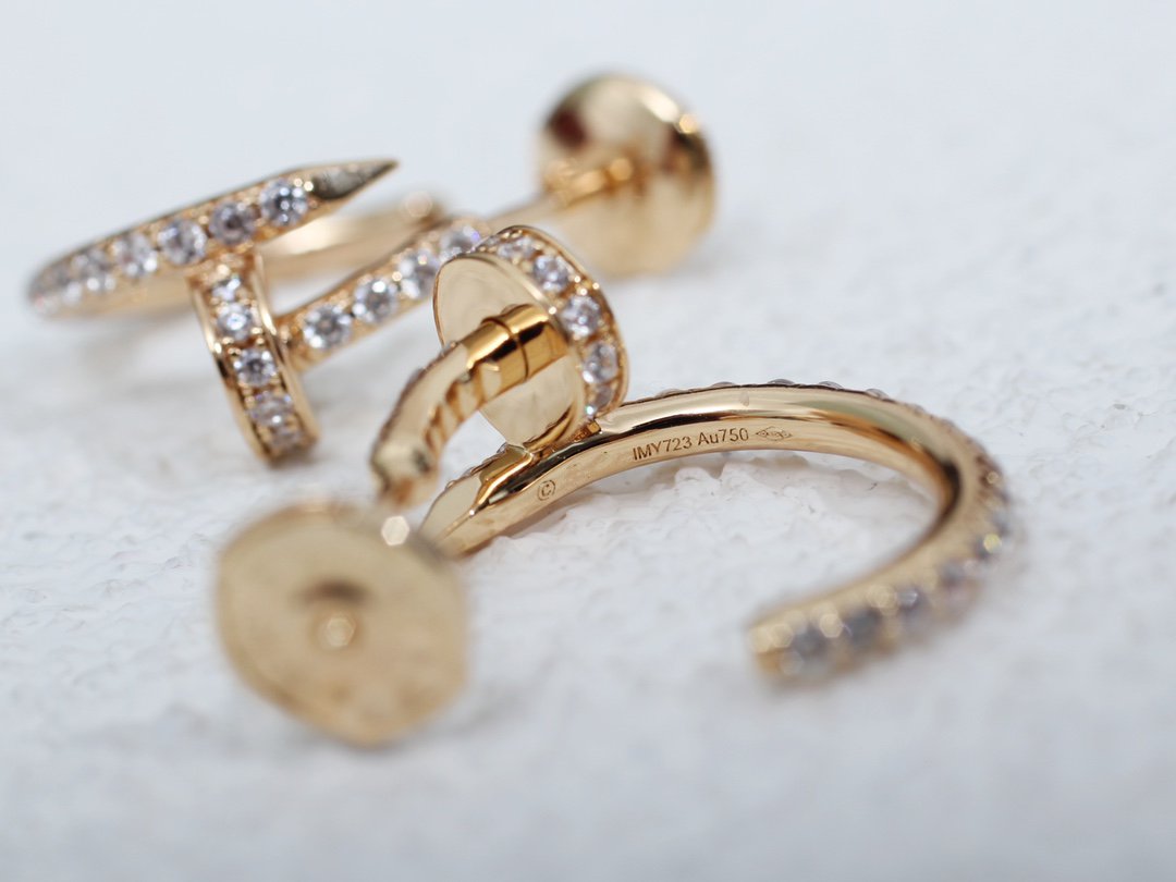 [Everoly JW]JUSTE EARRINGS 12.75MM PINK GOLD DIAMOND