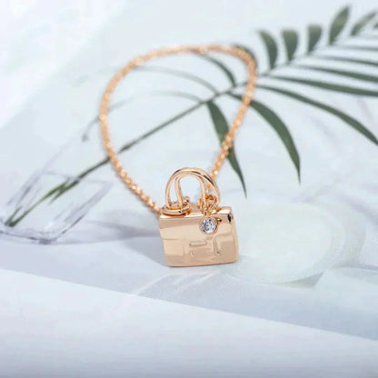[Everoly JW]AMULETTE PEDANT ROSE GOLD NECKLACE