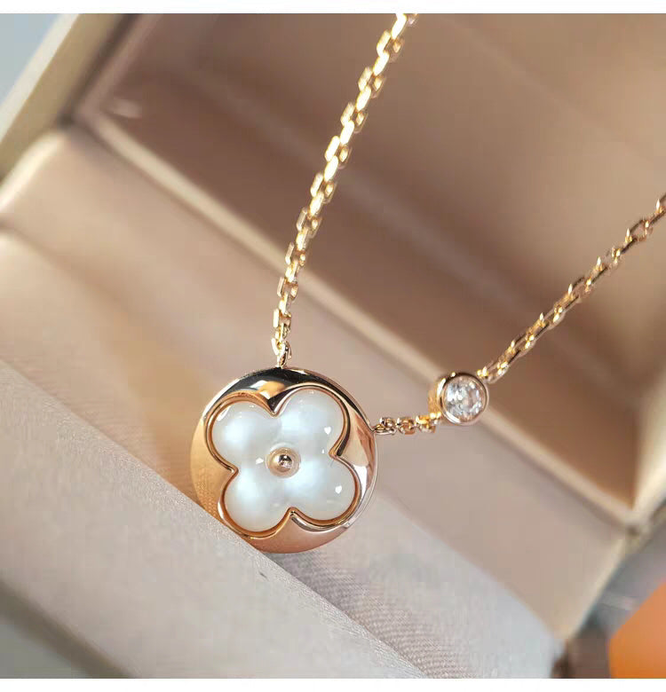 [Everoly JW]SUN MOP GOLD 1 DIAMOND NECKLACE
