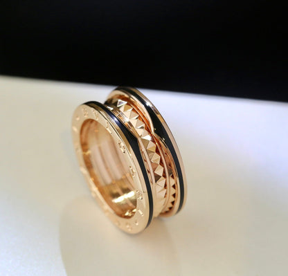 [Everoly JW]ZERO 1 ROSA GOLD SCHWARZER KERAMIKRING