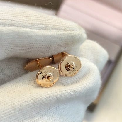 [Everoly JW]DREAM EARRINGS 3 MOTIFS ONYX MOP PINK GOLD