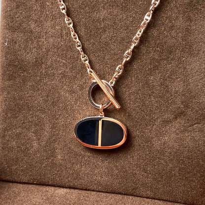 [Everoly JW]CHAINE VERSO BLACK CERAMIC NECKLACE