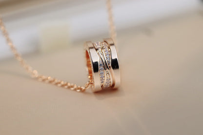 [Everoly JW]ZERO 1 ROSA GOLD DIAMANT HALSKETTE